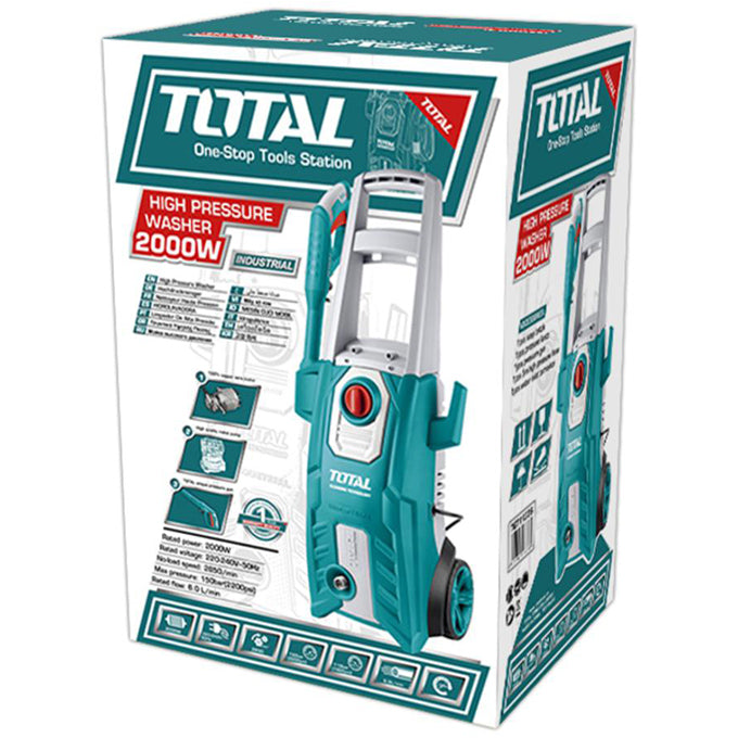 TOTAL TGT11226 High Pressure Washer 2000W 150Bar | ماكينة غسيل ضغط عالي 150 بار 2000 وات