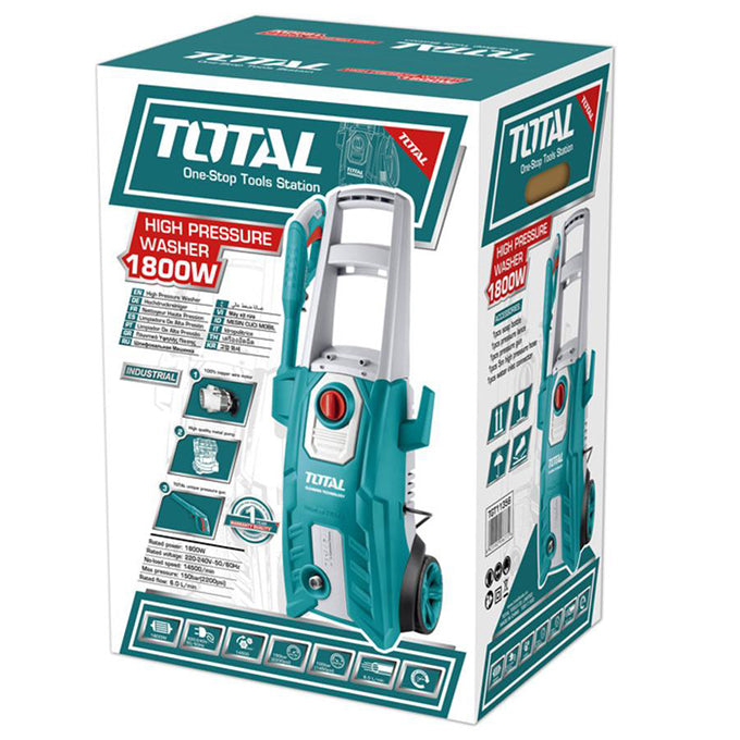 TOTAL TGT11356 High Pressure Washer 1800W 150Bar | ماكينة غسيل ضغط عالي 150 بار 1800 وات