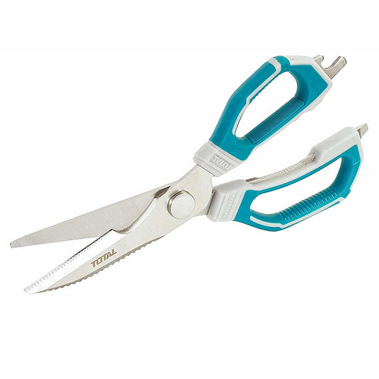 TOTAL THSCRS822251 Kitchen Scissors | مقص مطبخ متعدد الاستخدامات 9 بوصة سلاح ثقيل 3 ملى