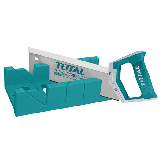 TOTAL THT59126 MITRE BOX AND BACK SAW 12" | سراق ظهر بالعلبة 12 بوصة توتال