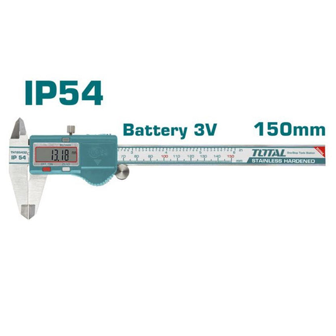 TOTAL TMT321506 150 mm digital caliper 6" | باكوليس ديجيتال 6 بوصة 150 مللي توتال