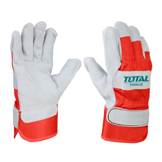 TOTAL TSP14101 Leather Gloves 10.5" | جوانتى جلد طبيعى للعمل الشاق