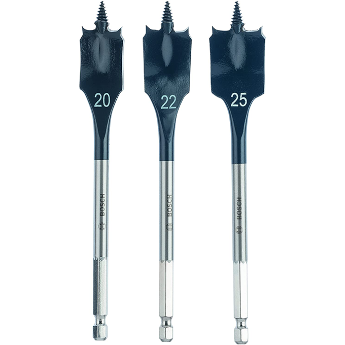 BOSCH Wood SelfCut Speed Bit Set of 3 Pieces, 2608587011  | طقم بنط معلقة خشابي 3 قطع